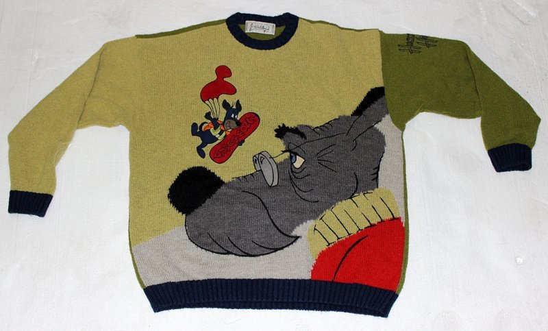 JC De Castelbajac Unibase Snowboard Sweater: JC De Castelbajac Unibase Snowboard Sweater. Made in Italy. Size XL.