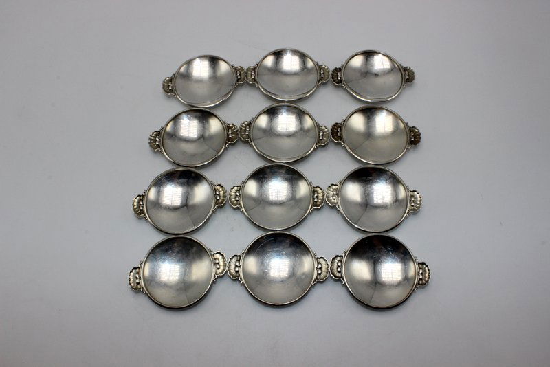 12 Pc. George Jensen Small Danish Shelled Dishes (1 of 5)
