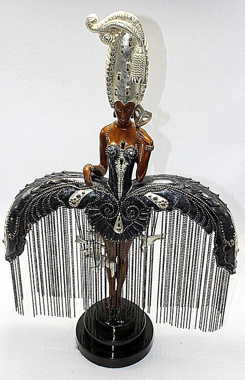 Erte "Her Secret Admirers" Bronze Statue (1 of 6)