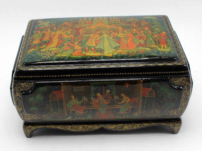 Large Russian Lacquer Box (1 of 6)