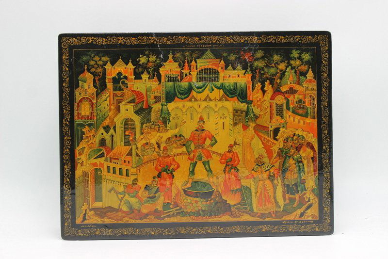 Large Russian Lacquer Box (1 of 5)