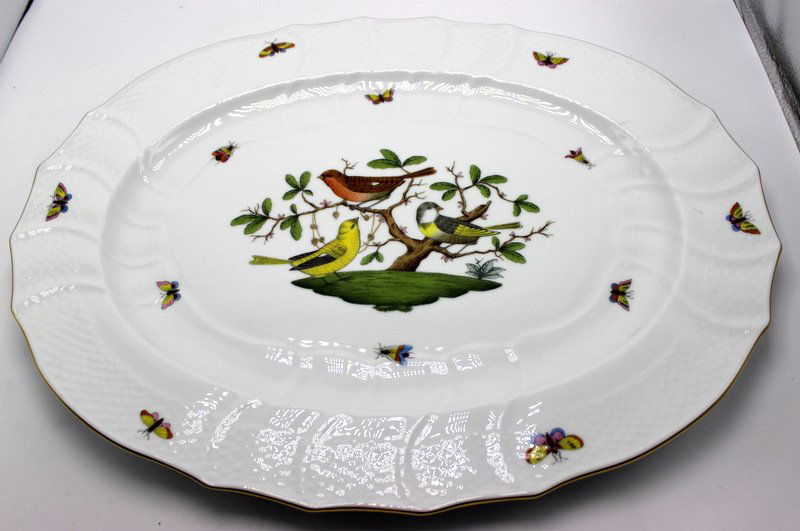 Large Herend "Rothschild Bird" Platter (1 of 5)