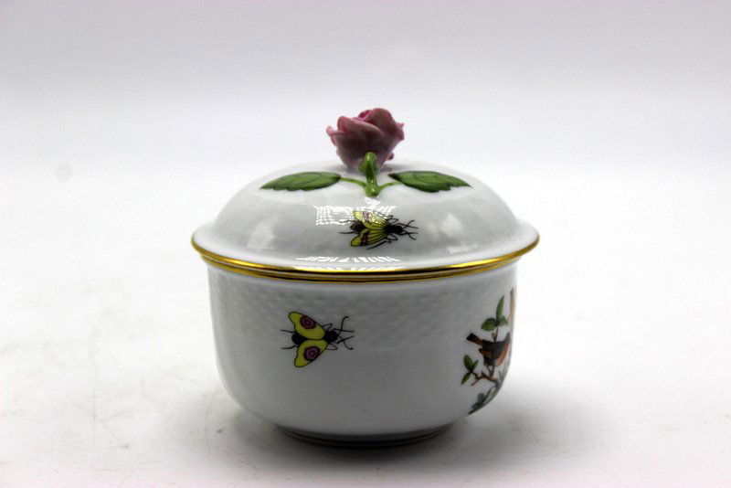 Herend "Rothschild" Porcelain Covered Sugar Bowl & with (1 of 4)