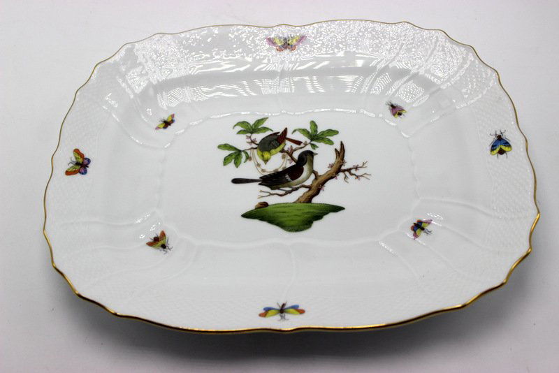 Herend "Rothschild" Birds Porcelain Oblong Porcelain (1 of 4)