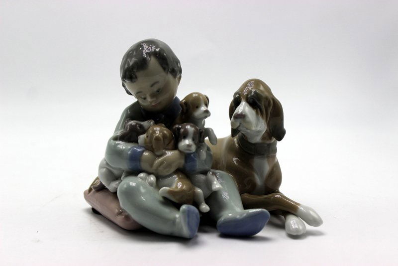 Lladro "New Playmates" #5456 Porcelain Group (1 of 5)