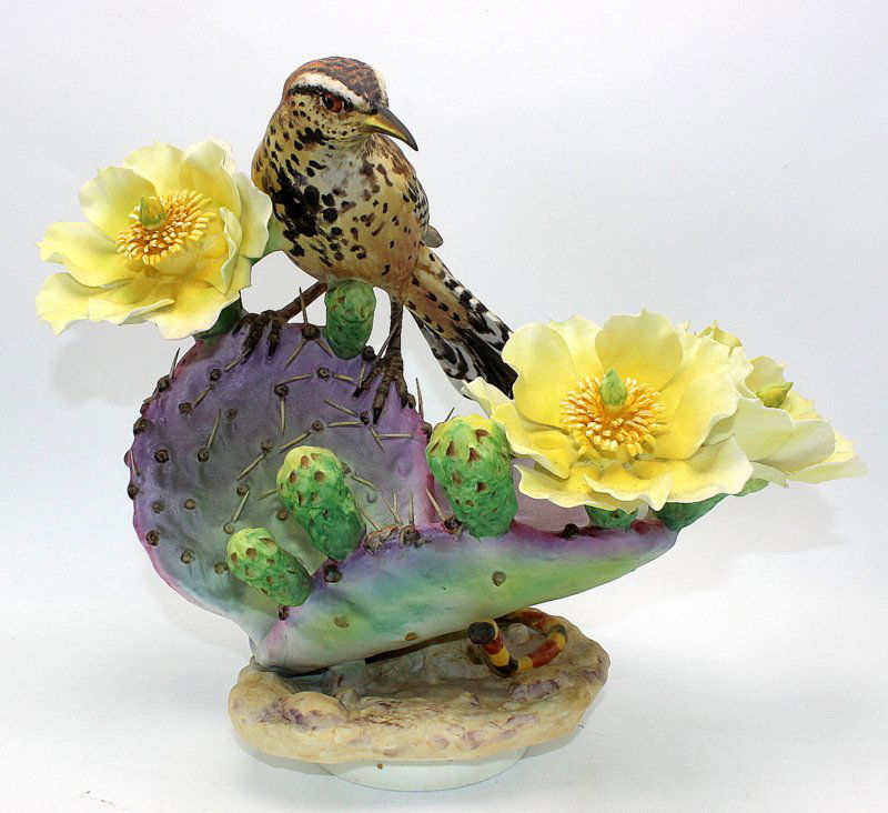 Boehm "Bird Prickly Pear" Porcelain Figure (1 of 4)