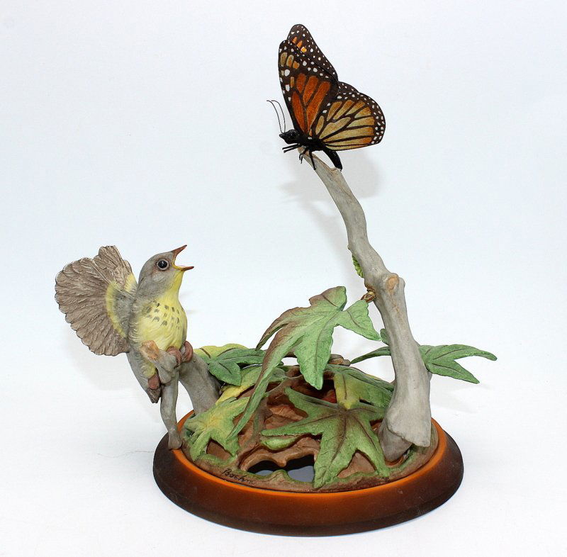 Boehm "Hedgling Canada Warbler" Porcelain Group (1 of 6)