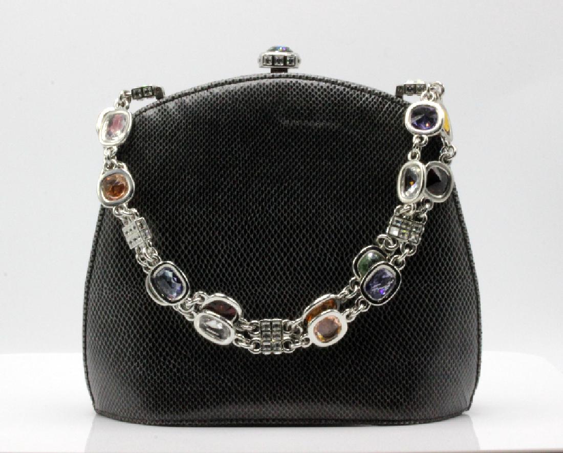 Judith Leiber Grey Skin Evening Bag: Judith Leiber Grey Skin Evening Bag.