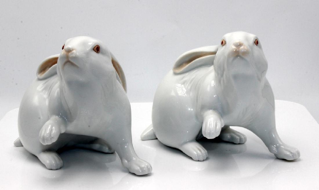2 Herend Bunny Rabbit Figurines (1 of 4)