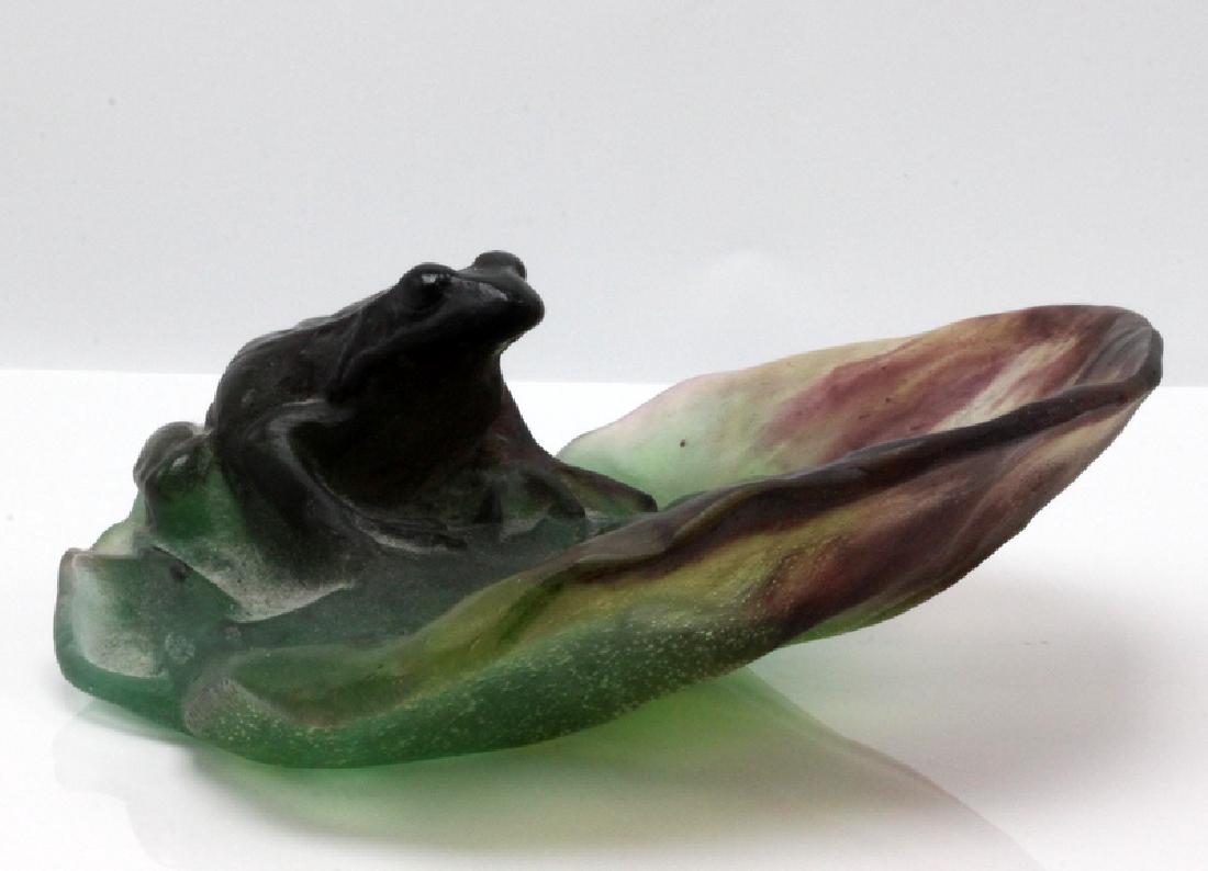 Daum Pate de Verre Frog Dish (1 of 3)