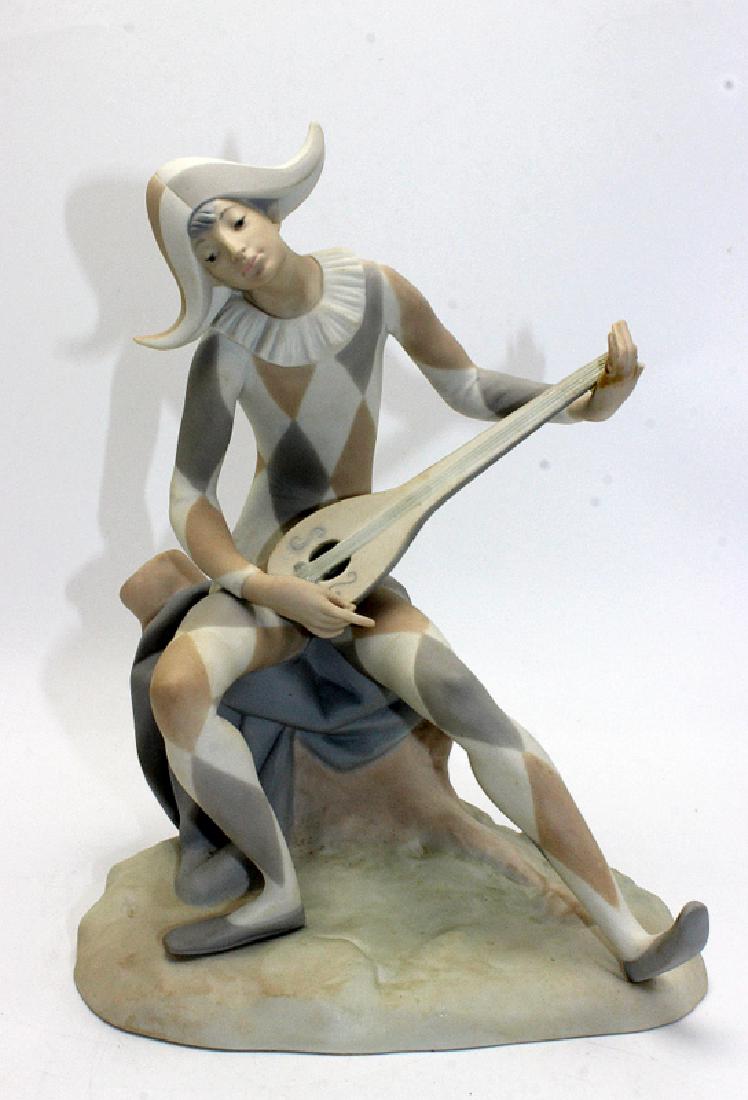 Lladro "Banjo Player" Porcelain Figure: Lladro "Banjo Player" Porcelain Figure. Measures - 9 3/4" high x 7 1/2" wide.