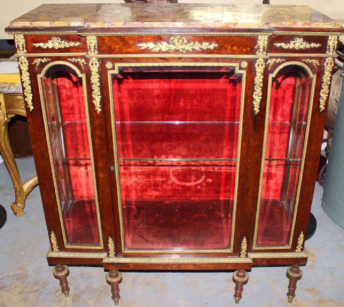 Linke Quality 19th C. Marble Top Mahogany Break Front (1 of 5)