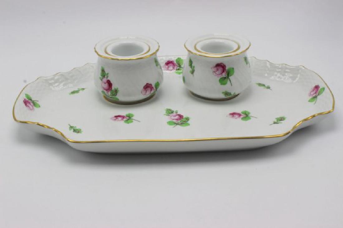 Herend Hand Painted Porcelain Inkwell (1 of 5)