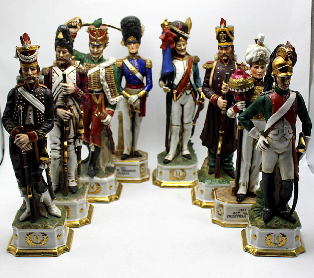 Royal Crown Arnart American & British Porcelain: Royal Crown Arnart American & British Porcelain Figurines. Measure - 12" high x 3 3/4" wide.