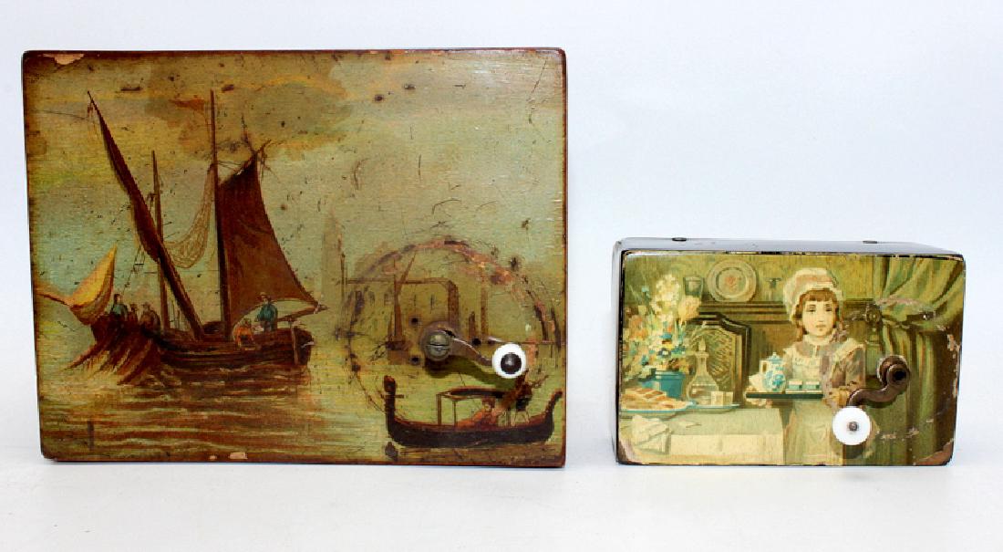 2 Handcrank Swiss Music Boxes (1 of 3)