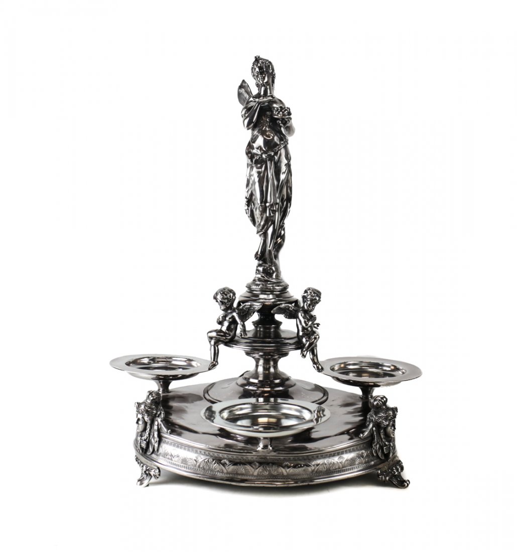 19th Century American Revival Silverplate Centerpiece (1 of 5)
