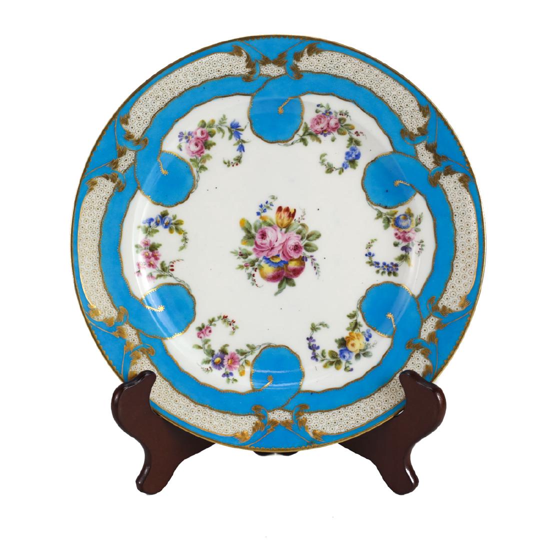 18th Century Sevres Porcelain Cabinet Plate (1 of 4)