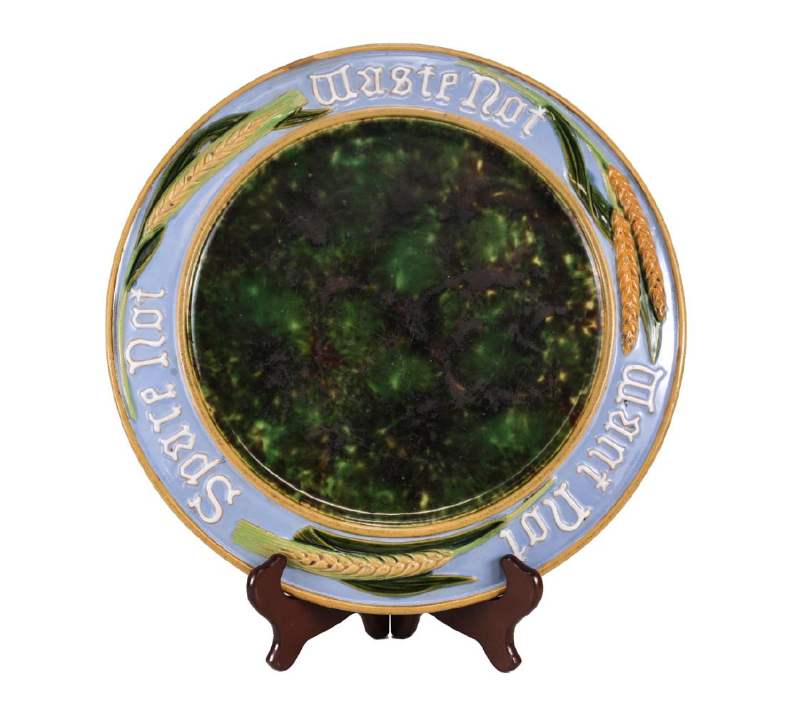 Minton Majolica Bread Serving Tray (1 of 3)