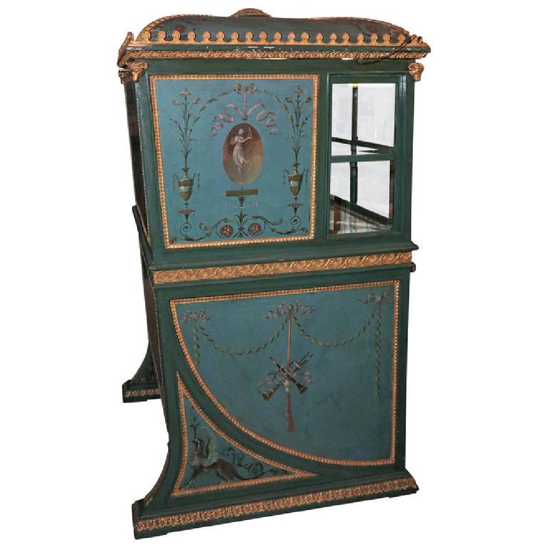 19th Century Venetian Giltwood Hand-Painted Sedan Chair (1 of 7)
