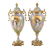 Pair Sevres Porcelain & bronze covered urns