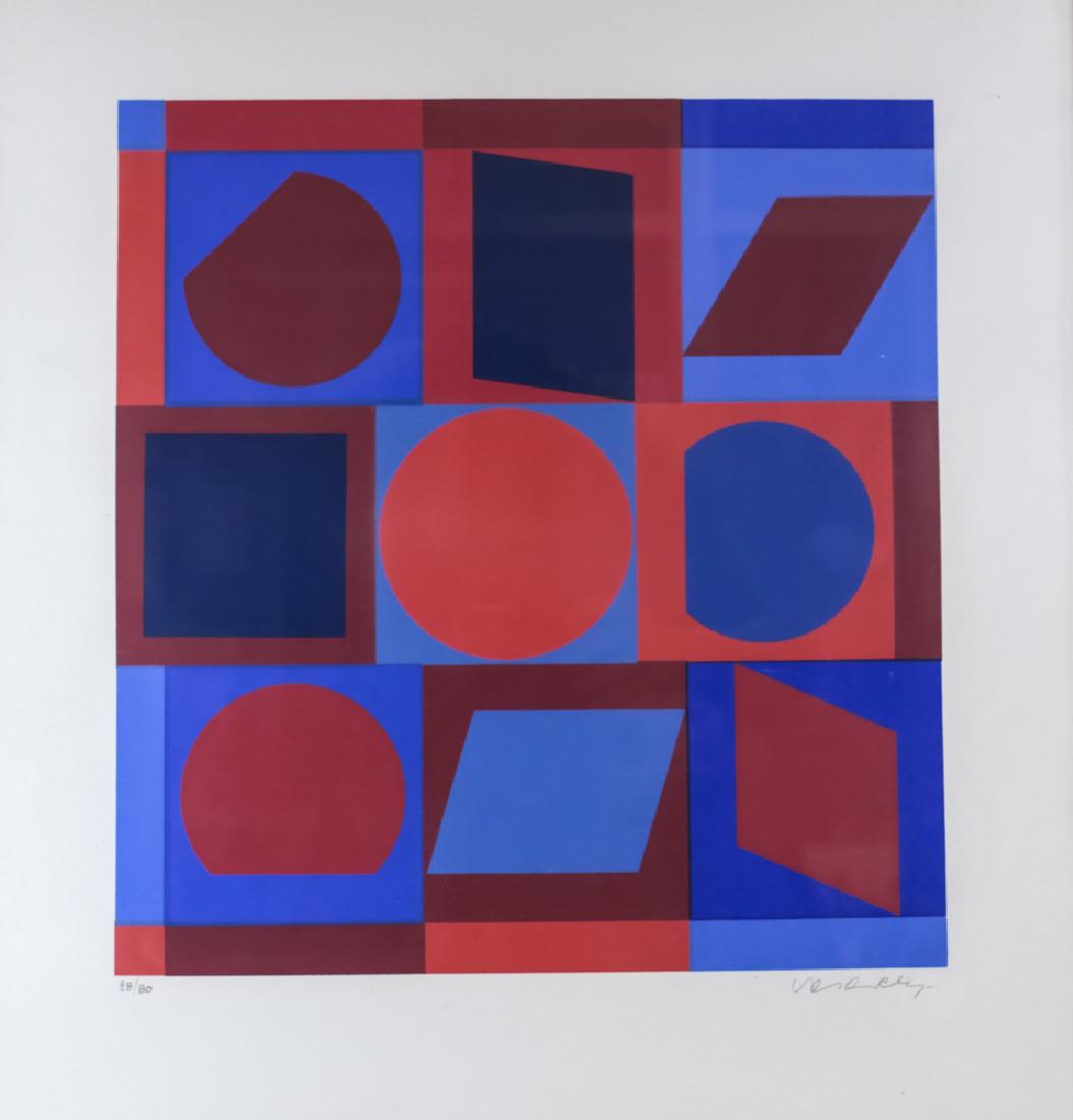 Victor Vasarely (Hungarian, 1906-1997) Serigraph (1 of 4)