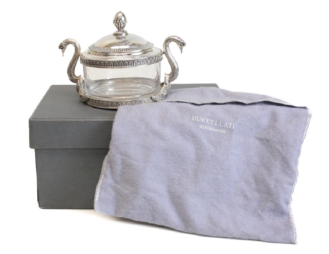 Swan Form Silver & Glass Jar by Gianmaria Buccellati (1 of 6)