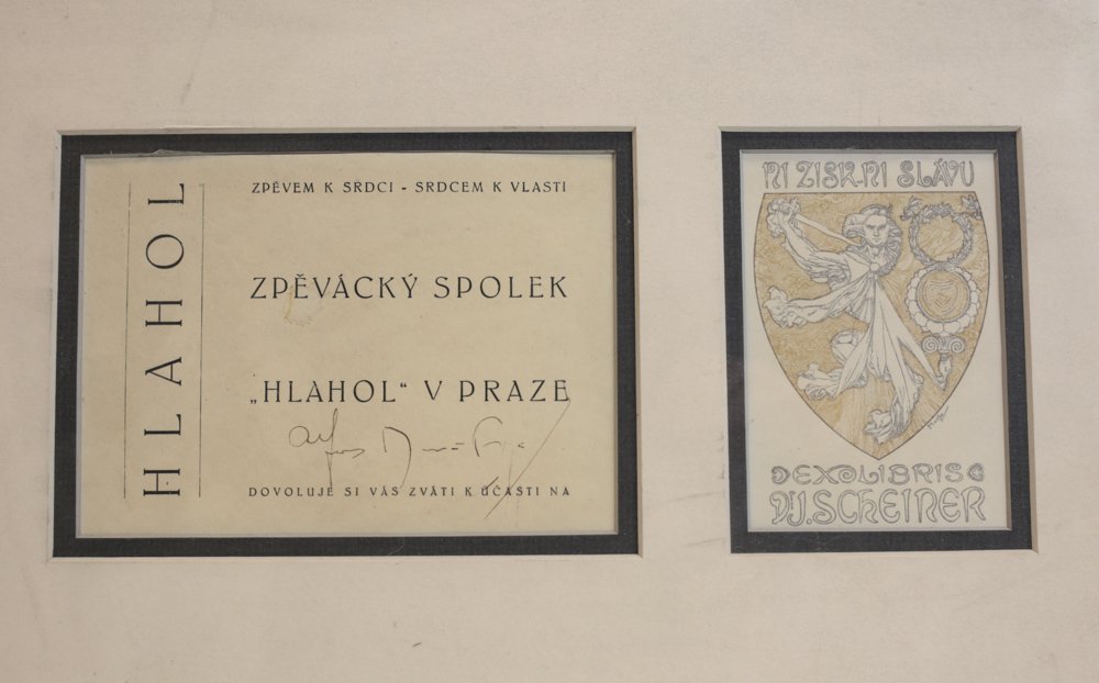 Alphonse Mucha (Czech, 1860-1939) Ex-Libris Bookplate (1 of 4)