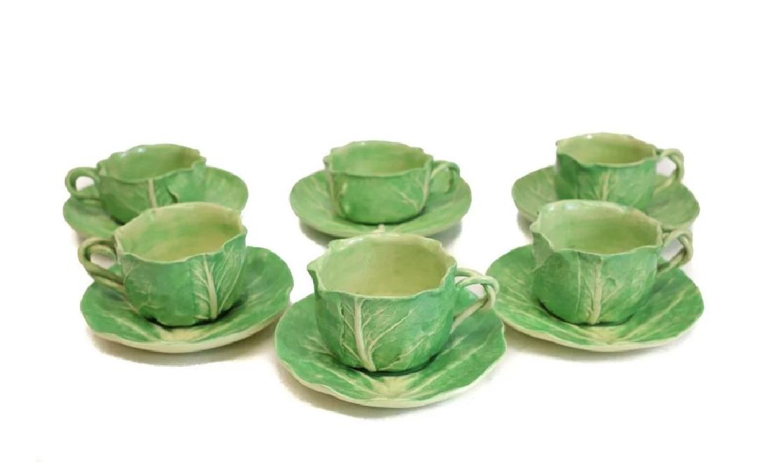 Dodie Thayer Lettuce Leaf Ware Cup & Saucers (1 of 6)