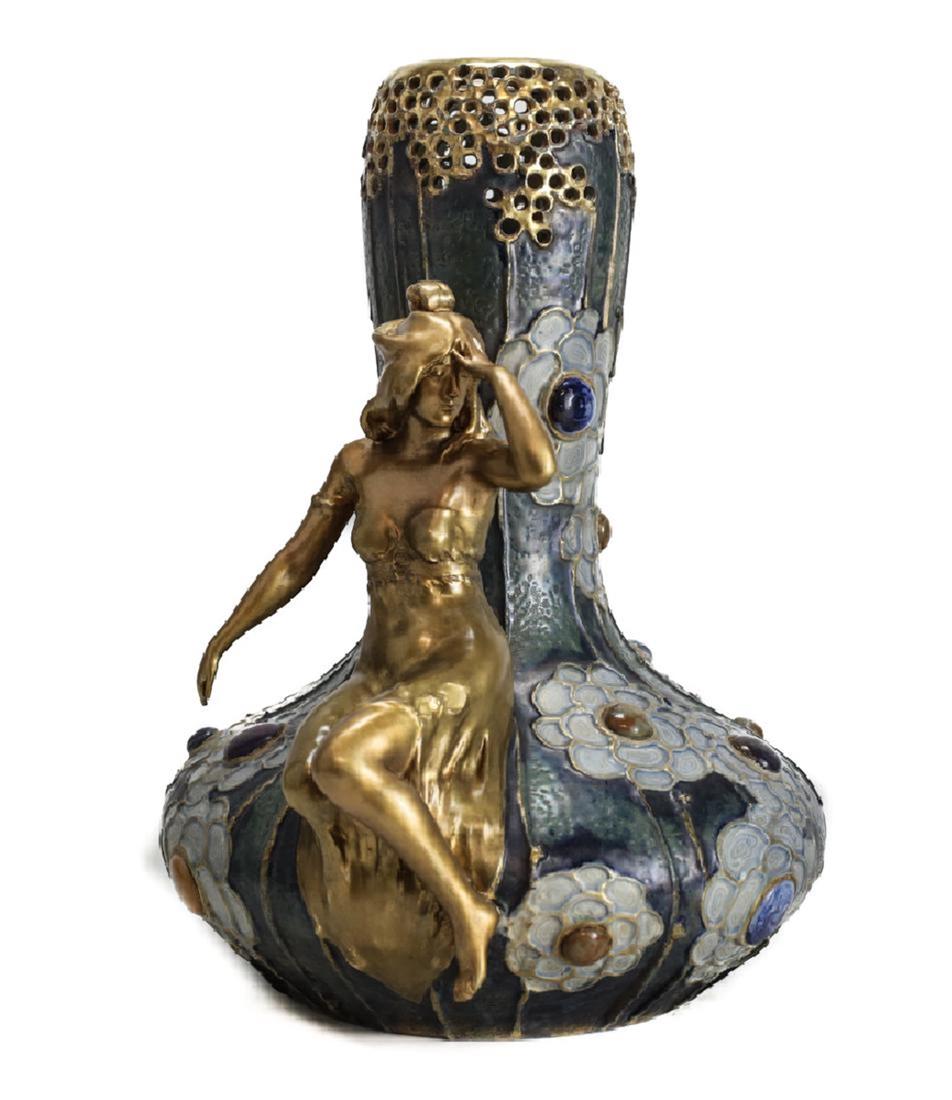Amphora Lady of the Rhine Gres Bijou Vase