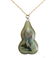 14k Gold Chinese Nei Hua Pendant Necklace - 3