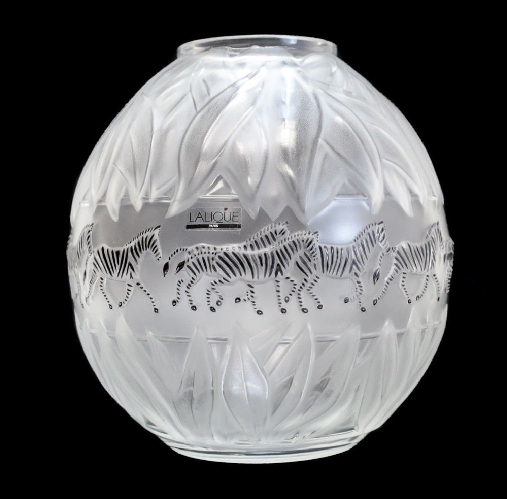Lalique Crystal Vase Tanzania (1 of 5)