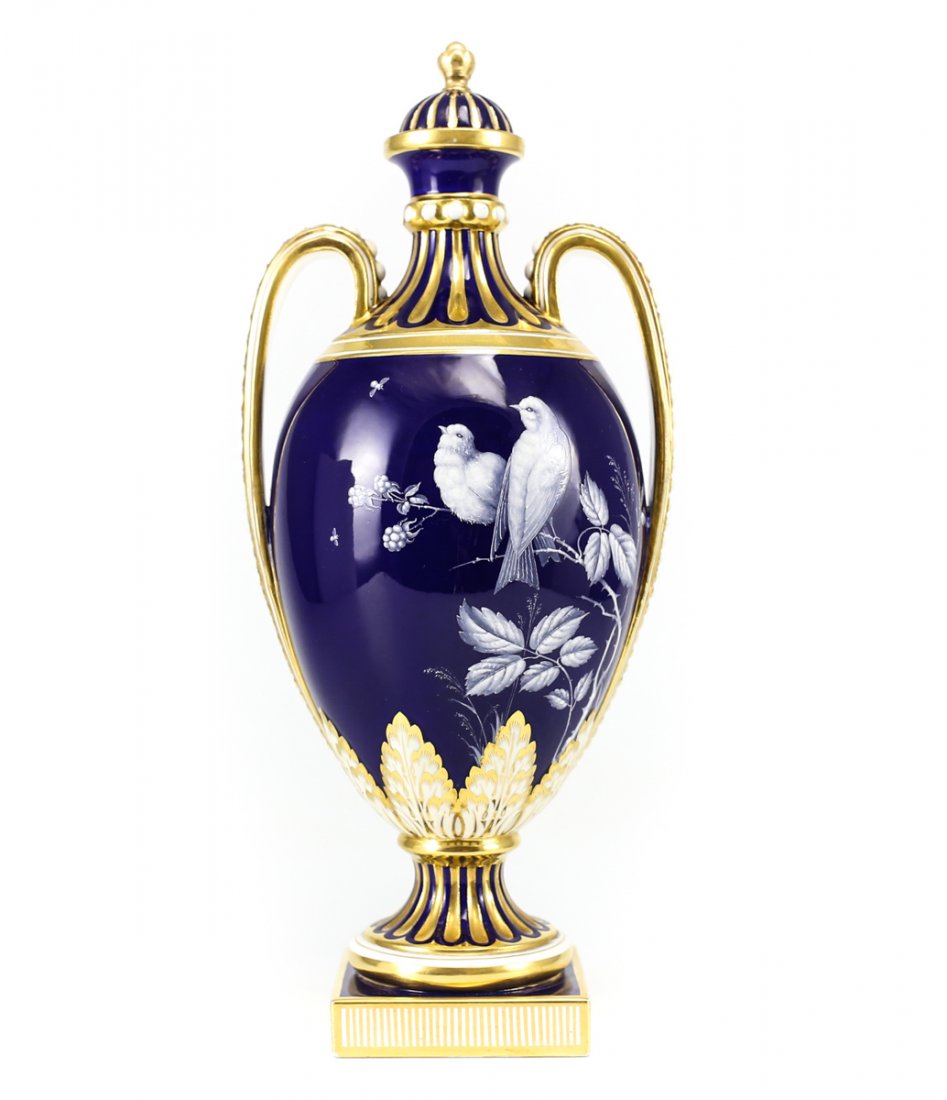 Circa 1891-19 Minton Pate-Sur-Pate Lidded Urn by Desire (1 of 5)