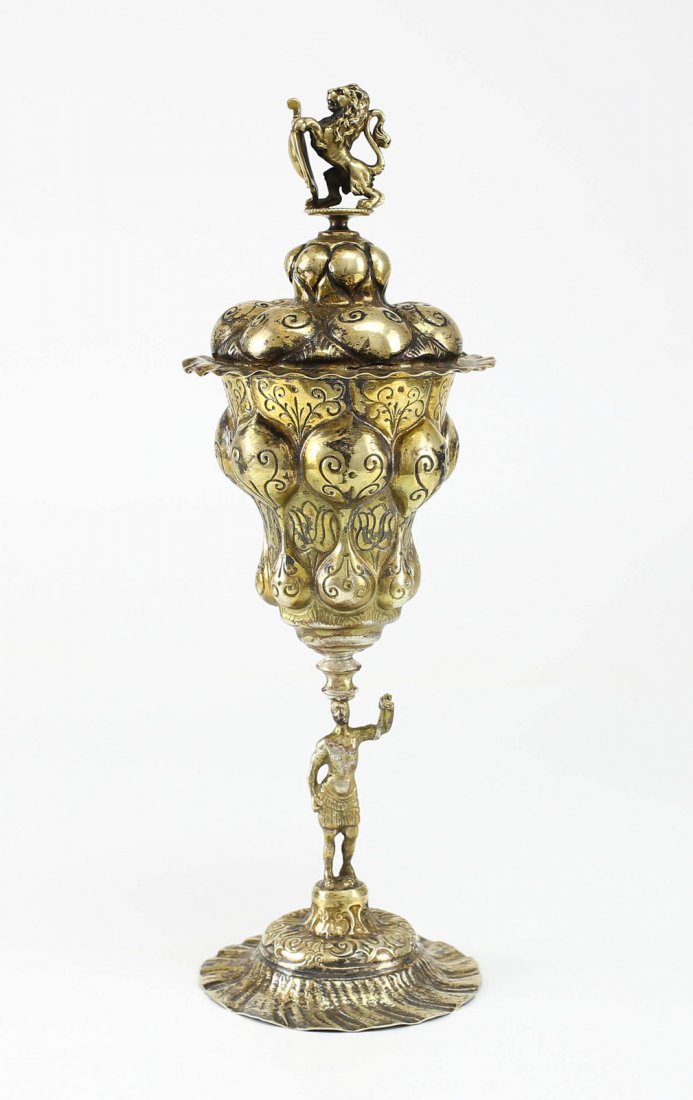 Edward Thomason .812 Silver German Heraldry Polka Cup (1 of 5)