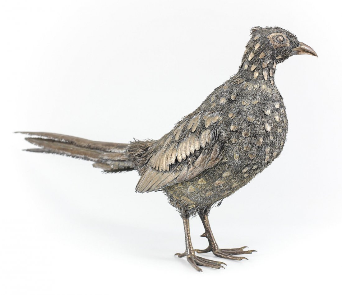 Massive Italian .800 Silver Wire Bird Figure 39.5toz (1 of 6)