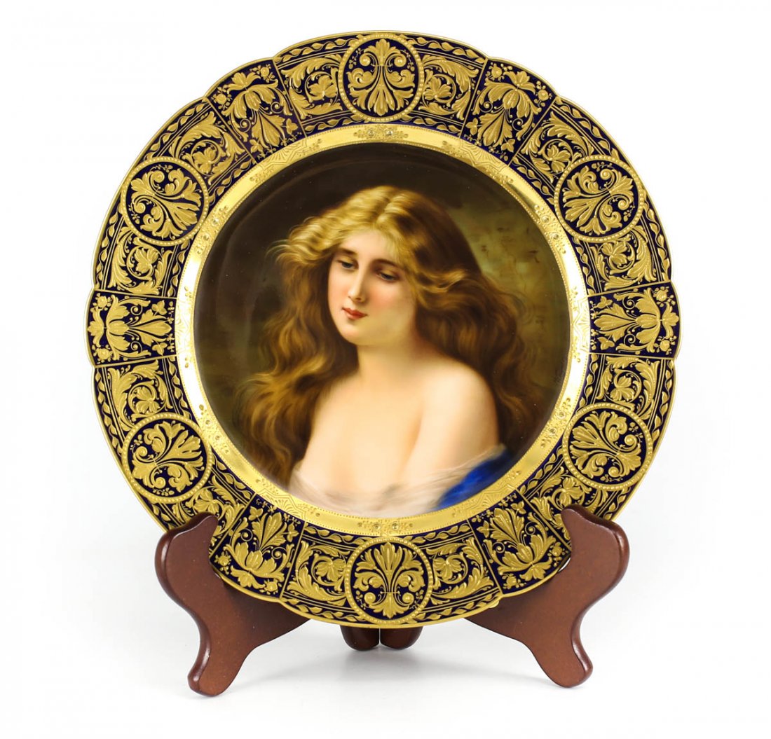 Royal Vienna Cabinet plate  young beauty, Wagner (1 of 5)