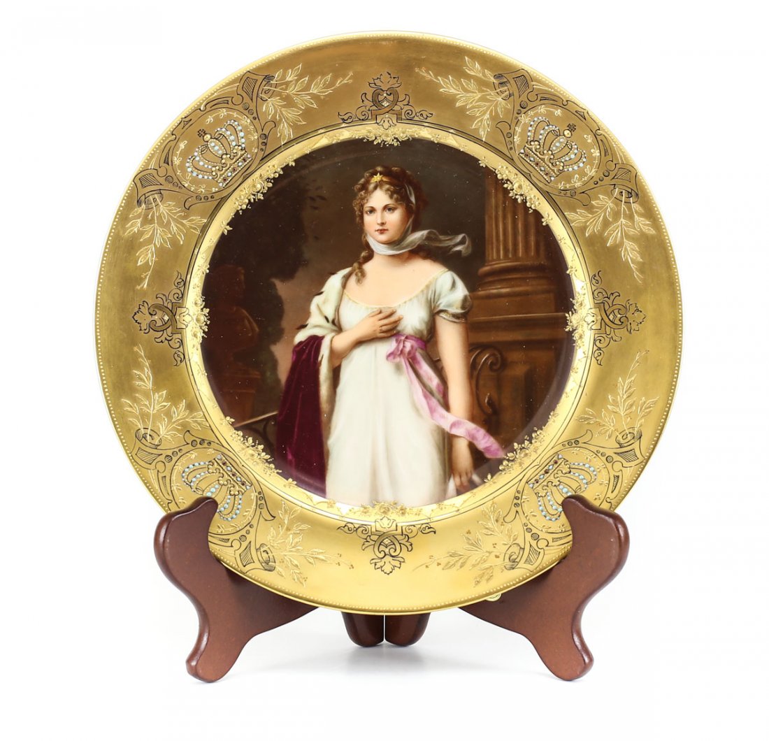 Royal Vienna Cabinet Plate of Queen Louise (1 of 2)