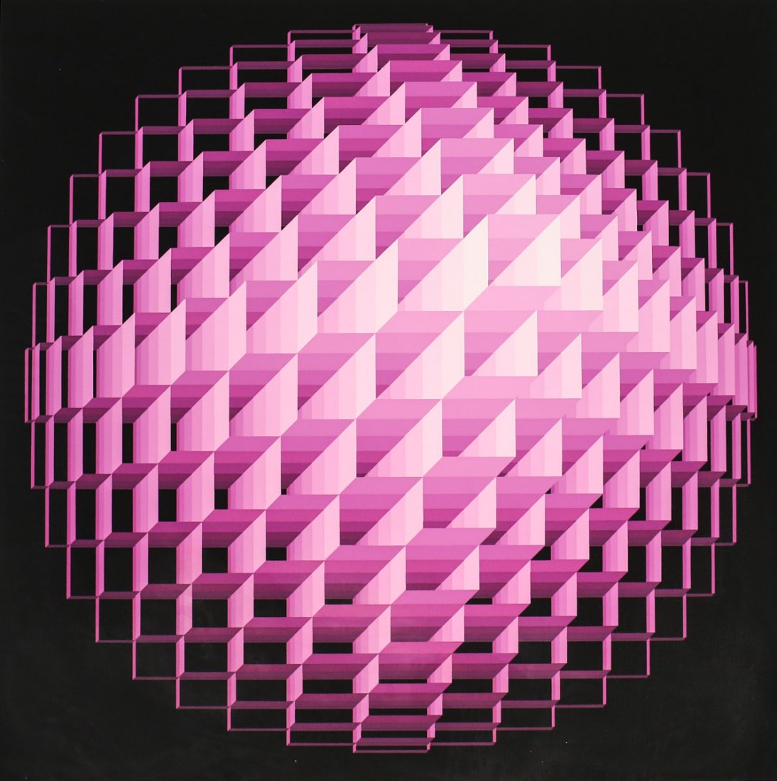 Yvaral, Jean Pierre 1932-2002 Sphere Serigraph (1 of 5)