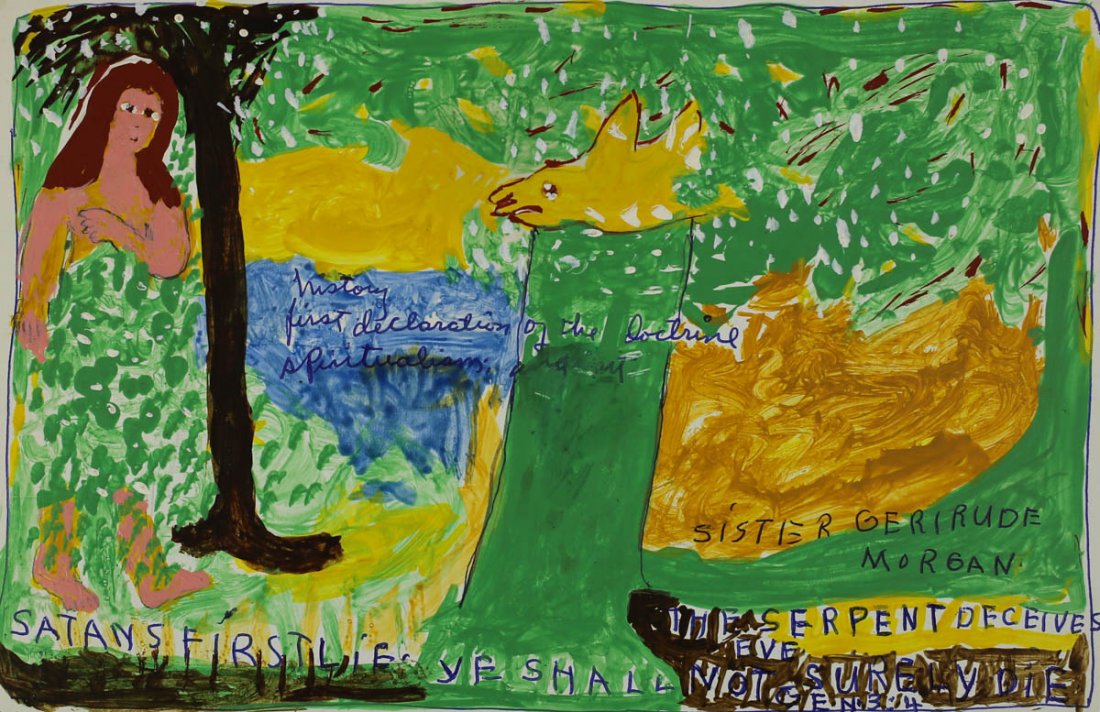 Sister Gertrude Morgan Mixed Media Painting (1 of 3)