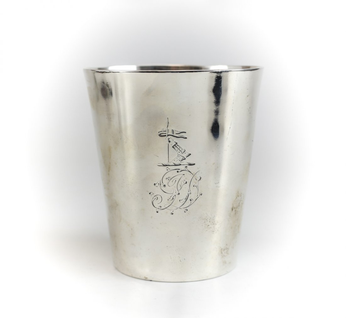 Peter & Anne Bateman Sterling Silver Beaker, 1795 (1 of 4)