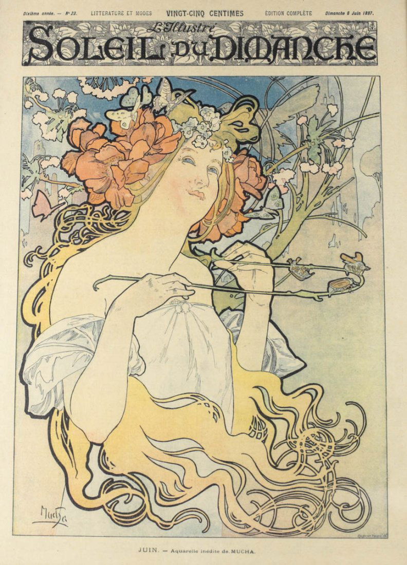 Alphonse Mucha (Czech, 1860-1939) Lithograph (1 of 2)