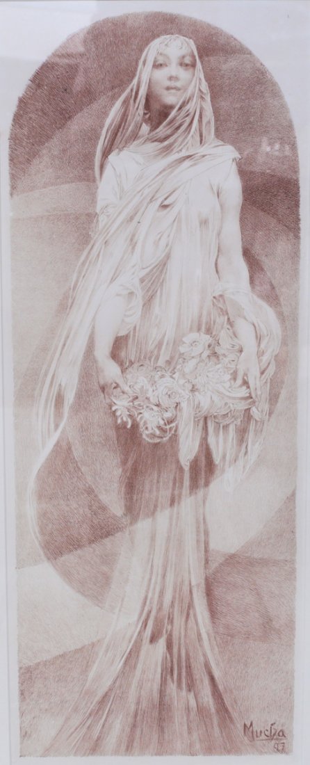 Alphonse Mucha (Czech, 1860-1939) Lithograph (1 of 2)