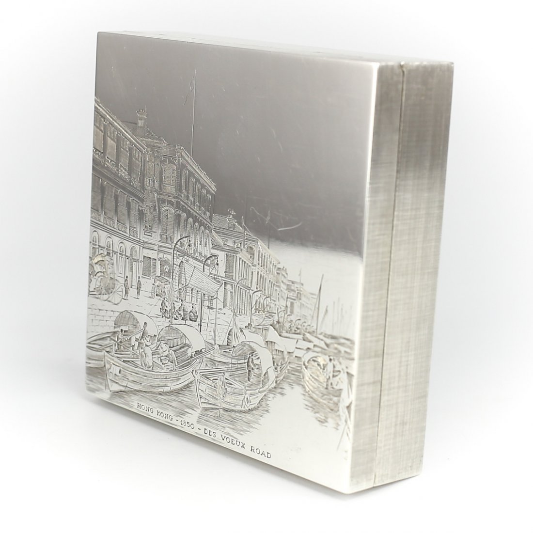 Gianmaria Buccellati Sterling Engraved Box, Hong Kong (1 of 7)