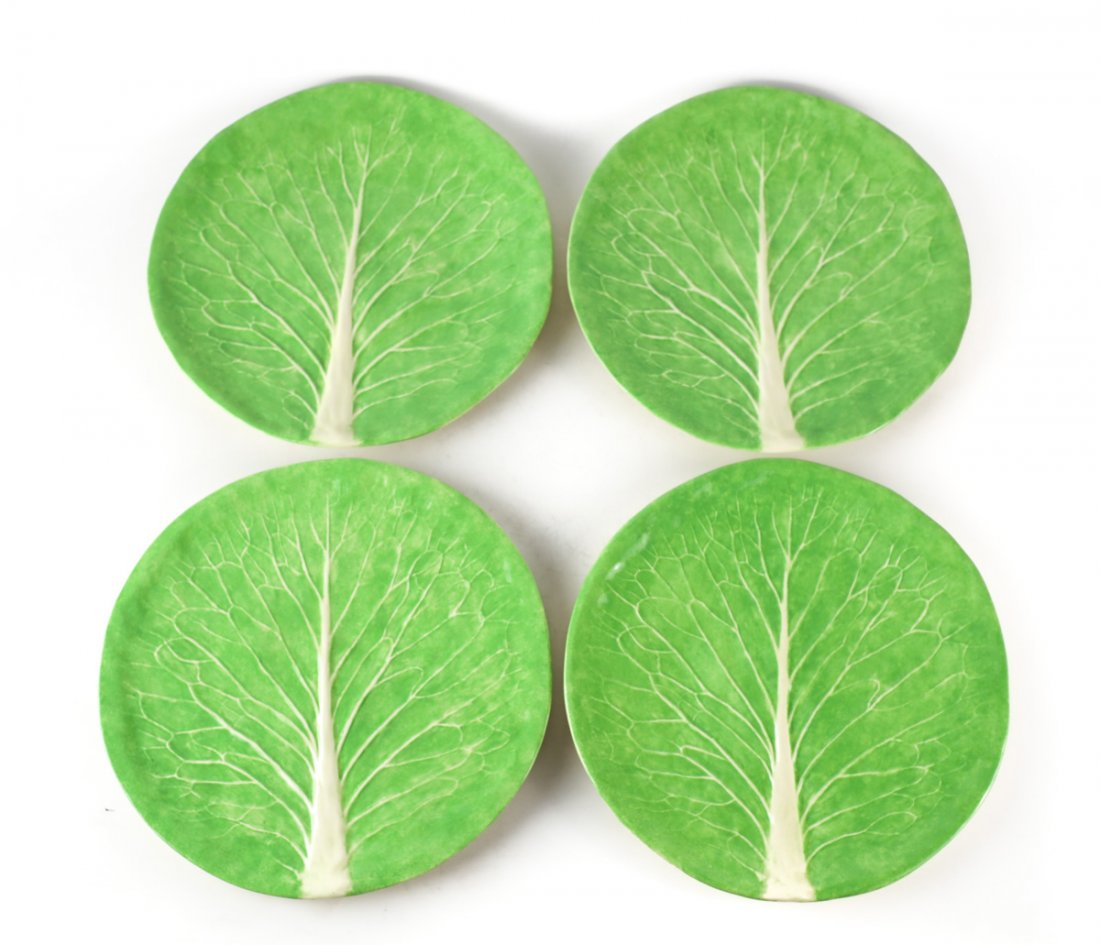 Group of Dodie Thayer Lettuce Ware Luncheon Plates (1 of 5)