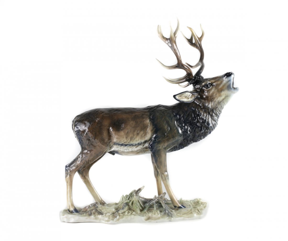 Rosenthal Hand Painted Porcelain Elk Figurine (1 of 4)