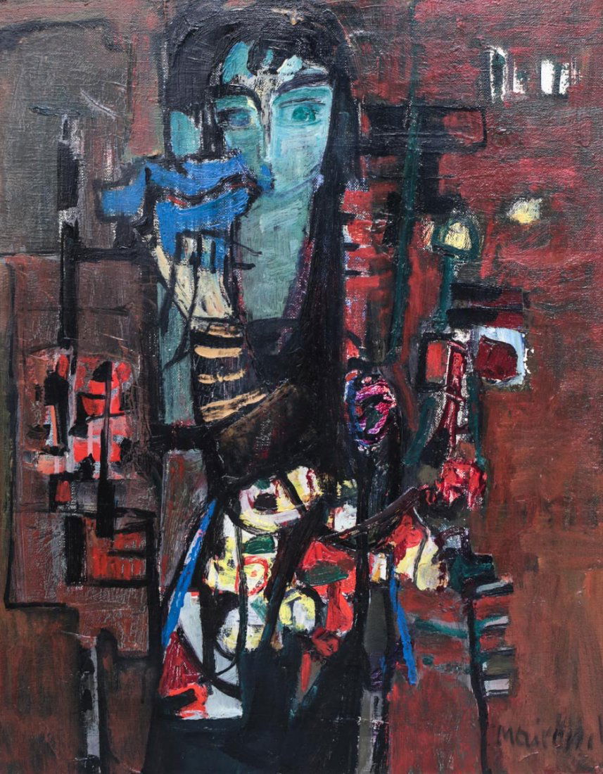 Zvi Mairovich (Israeli, 1911-1973) Oil on canvas (1 of 4)