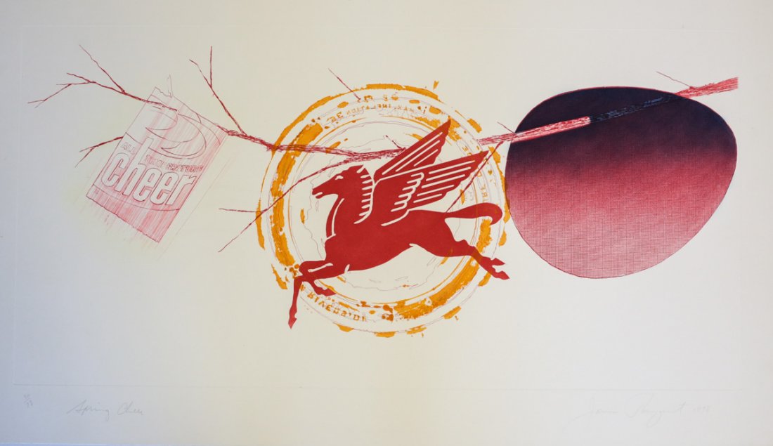 James Rosenquist Etching, Spring Cheer, 1st State (1 of 3)