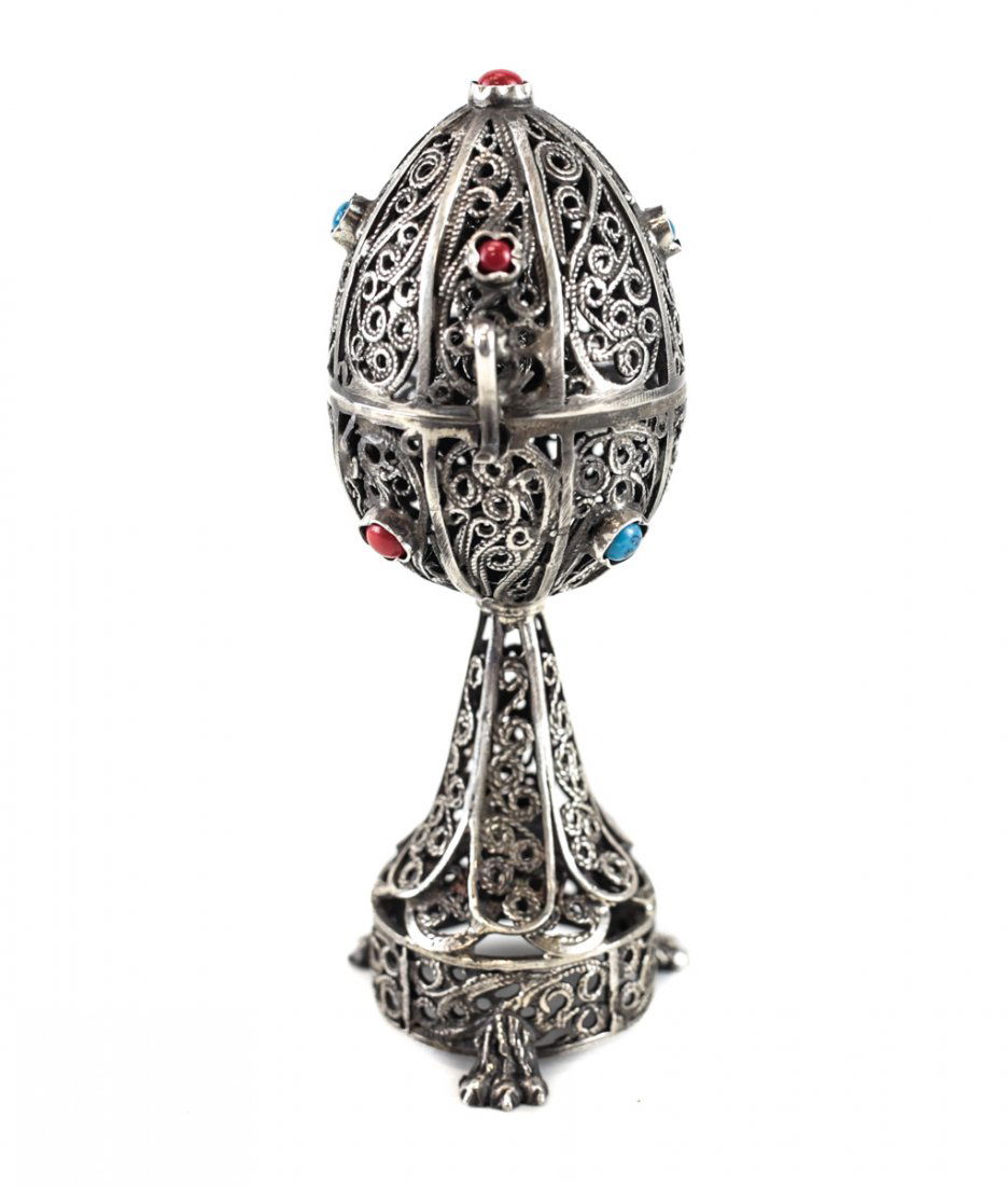 Russian Silver Judaica Spice Box (1 of 4)