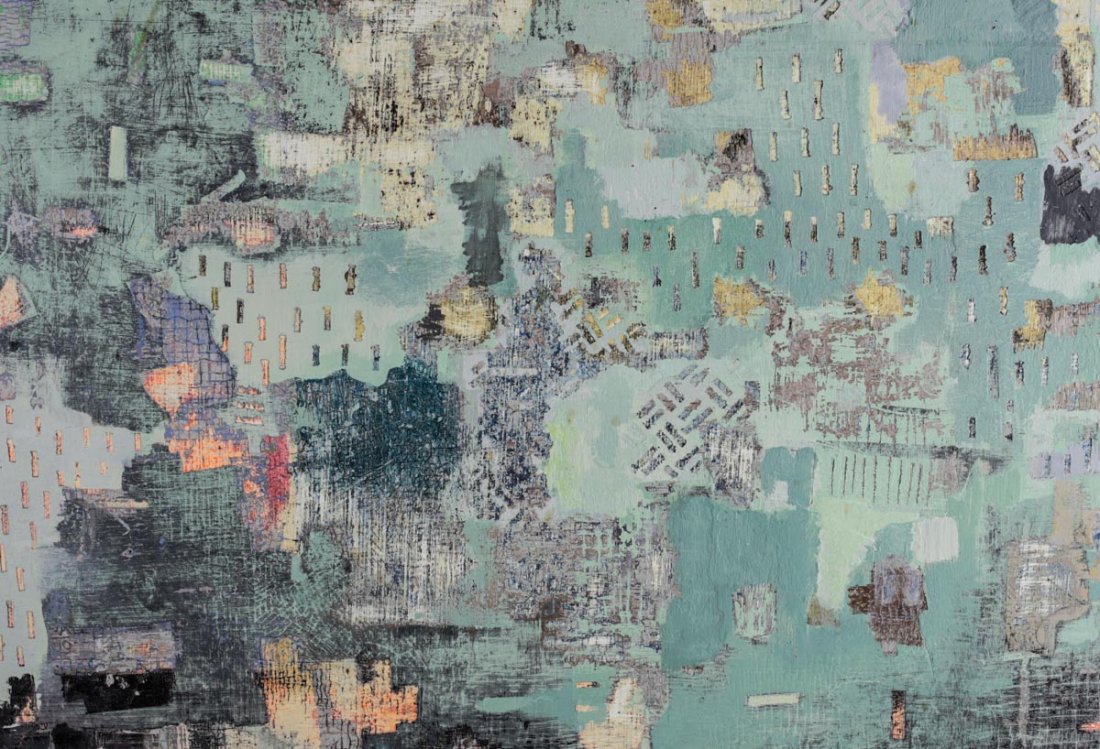 Grace Short (Amer, 20th Century) Oil/Pastel Panel: A framed oil and pastel on panel painting titled "Days Past" by 20th century American artist, Grace Short. Dated 1999. Provenance: Gail Harvey Gallery, Santa Monica, CA, 1999. Measures: 20 x 20 inches