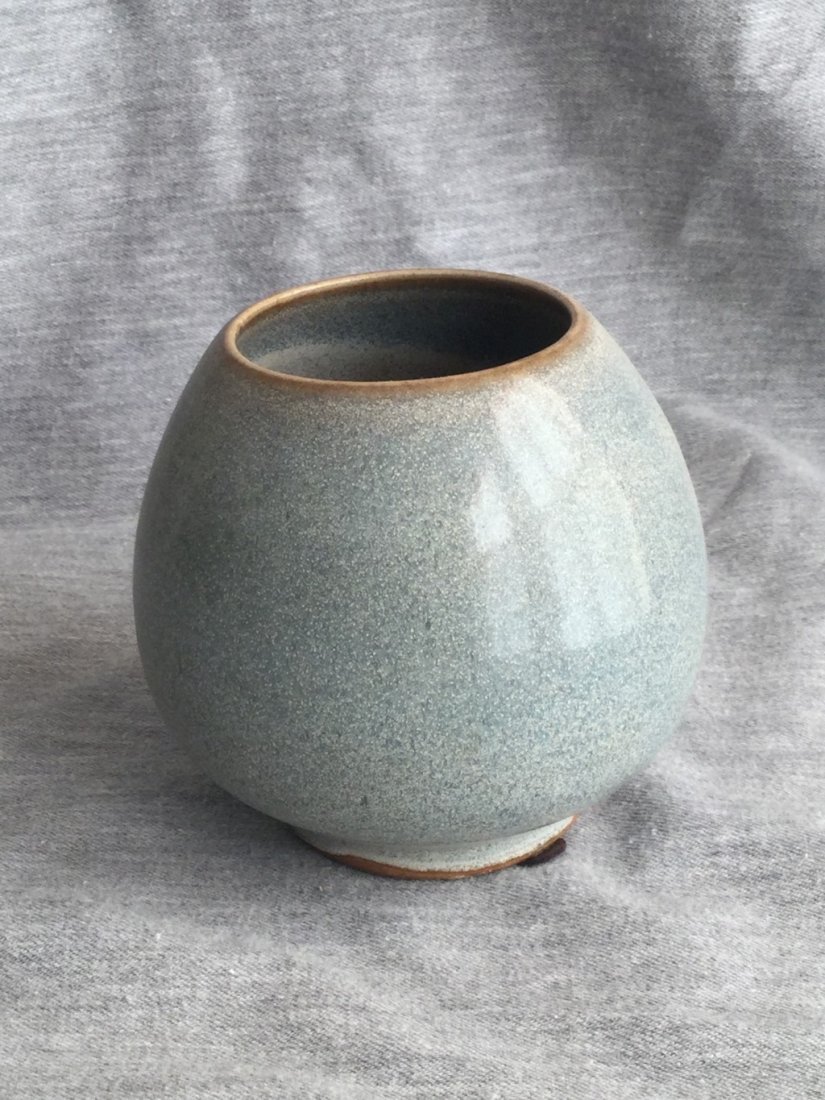 A Chinese Jun Kiln Ceramic Vase Brush Washer: A Chinese Jun Kiln Ceramic Vase Brush Washer. Height is 4.1 inches
