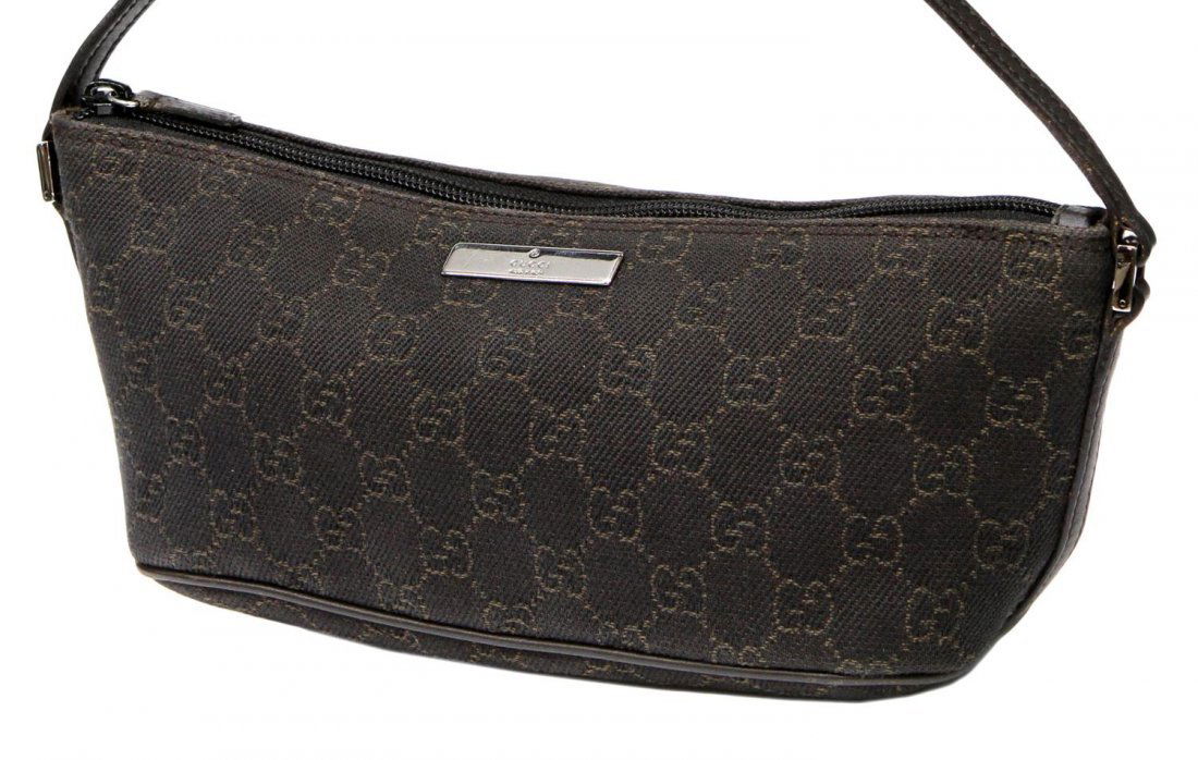 GUCCI MONOGRAM CANVAS HANDBAG POUCH (1 of 6)